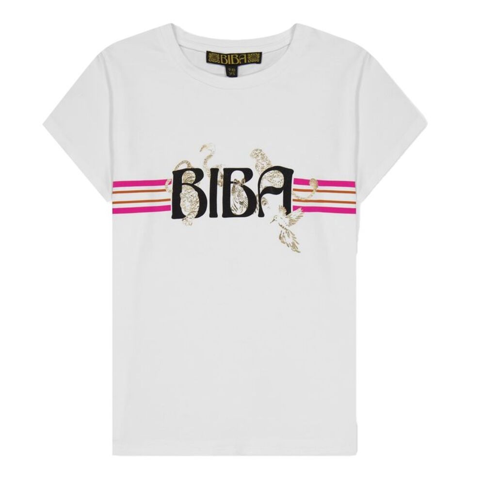 Biba Girls Animals T-Shirt / White